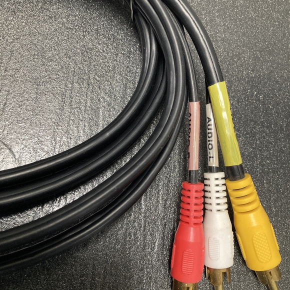 206-275 6-Feet 3-RCA Composite Video/Audio Cable Tv VCR DVD Player Television - Picture 2 of 5